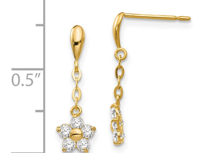 14k Yellow Gold Earrings Style GK770 - Classique Jewelry Inc.