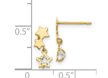 14k Yellow Gold Earrings Style GK777 - Classique Jewelry Inc.
