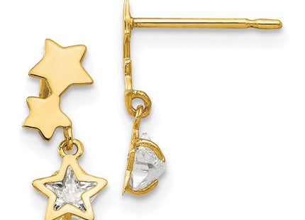 14k Yellow Gold Earrings Style GK777 - Classique Jewelry Inc.