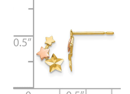 14k Two-tone Earrings Style GK779 - Classique Jewelry Inc.