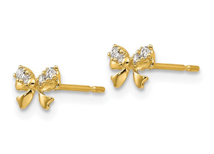 14k Yellow Gold Earrings Style GK783 - Classique Jewelry Inc.