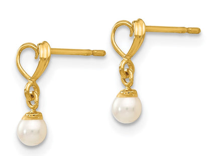 14k Yellow Gold Earrings Style GK787 - Classique Jewelry Inc.
