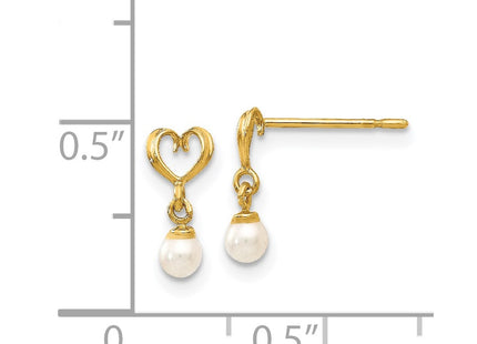 14k Yellow Gold Earrings Style GK787 - Classique Jewelry Inc.