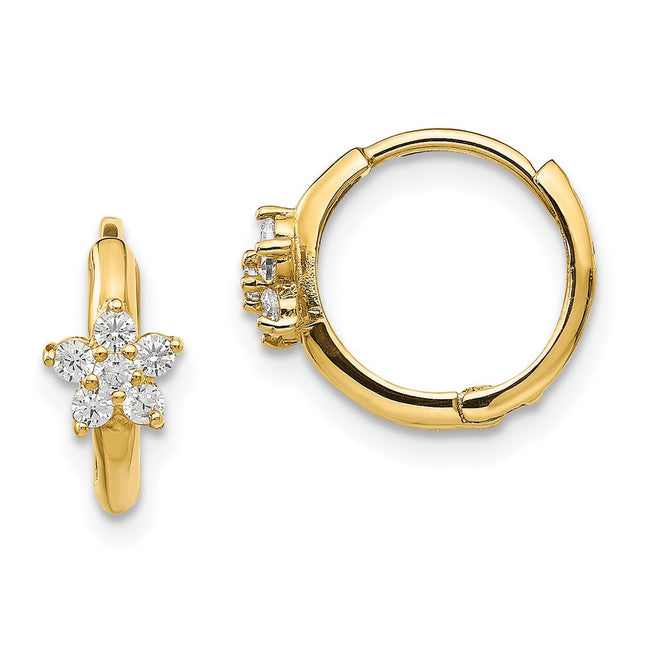 14k Yellow Gold Earrings Style GK788 - Classique Jewelry Inc.