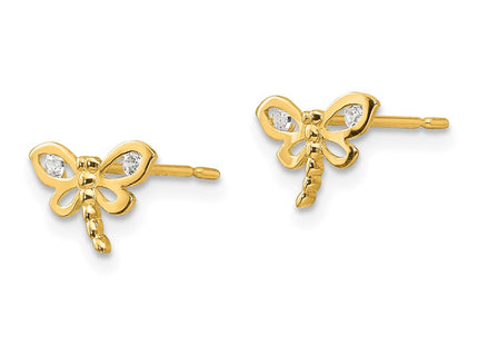 14k Yellow Gold Earrings Style GK792 - Classique Jewelry Inc.