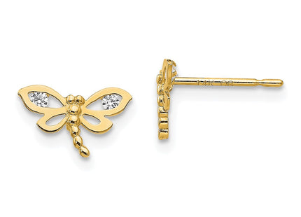 14k Yellow Gold Earrings Style GK792 - Classique Jewelry Inc.
