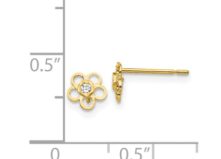 14k Yellow Gold Earrings Style GK801 - Classique Jewelry Inc.