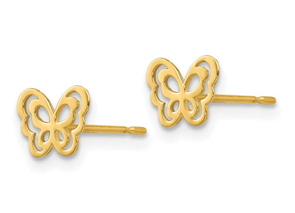 14k Yellow Gold Earrings Style GK815 - Classique Jewelry Inc.