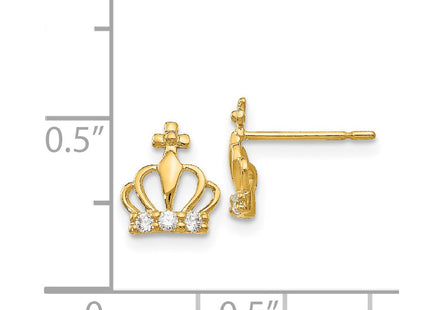 14k Yellow Gold Earrings Style GK819 - Classique Jewelry Inc.
