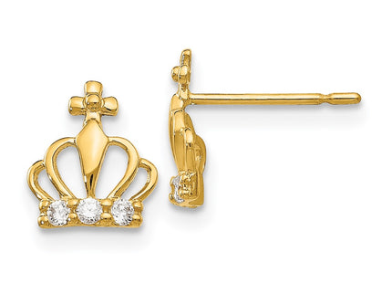 14k Yellow Gold Earrings Style GK819 - Classique Jewelry Inc.