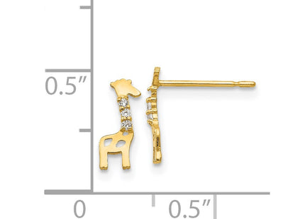 14k Yellow Gold Earrings Style GK821 - Classique Jewelry Inc.