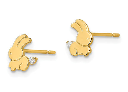 14k Yellow Gold Earrings Style GK825 - Classique Jewelry Inc.