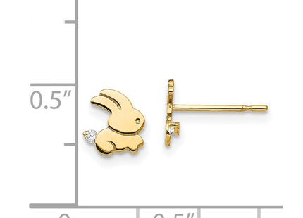 14k Yellow Gold Earrings Style GK825 - Classique Jewelry Inc.