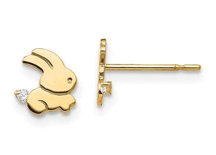 14k Yellow Gold Earrings Style GK825 - Classique Jewelry Inc.