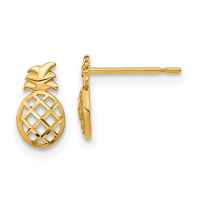 14k Yellow Gold Earrings Style GK830 - Classique Jewelry Inc.