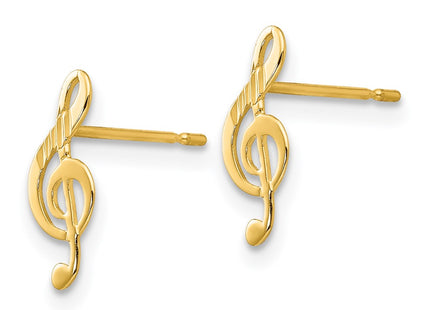 14k Yellow Gold Earrings Style GK837 - Classique Jewelry Inc.