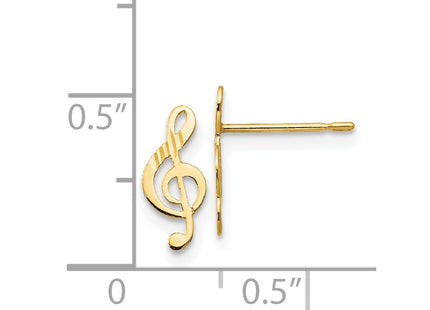 14k Yellow Gold Earrings Style GK837 - Classique Jewelry Inc.