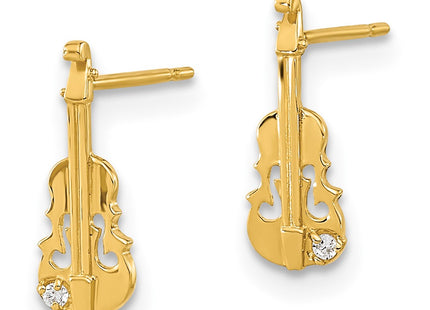 14k Yellow Gold Earrings Style GK838 - Classique Jewelry Inc.