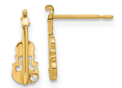 14k Yellow Gold Earrings Style GK838 - Classique Jewelry Inc.