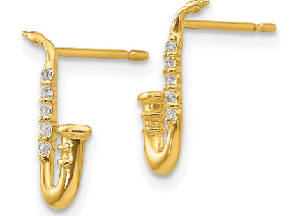 14k Yellow Gold Earrings Style GK841 - Classique Jewelry Inc.