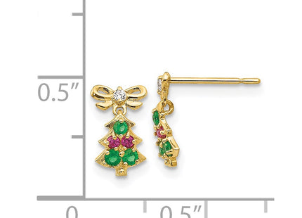 14k Yellow Gold Earrings Style GK844 - Classique Jewelry Inc.