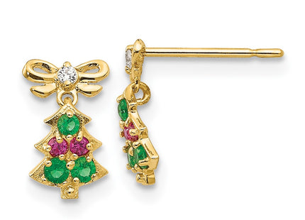 14k Yellow Gold Earrings Style GK844 - Classique Jewelry Inc.