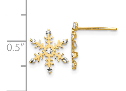 14k Yellow Gold Earrings Style GK847 - Classique Jewelry Inc.