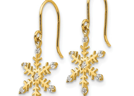 14k Yellow Gold Earrings Style GK848 - Classique Jewelry Inc.