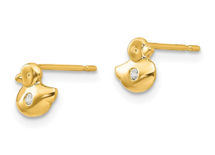 14k Yellow Gold Earrings Style GK849 - Classique Jewelry Inc.