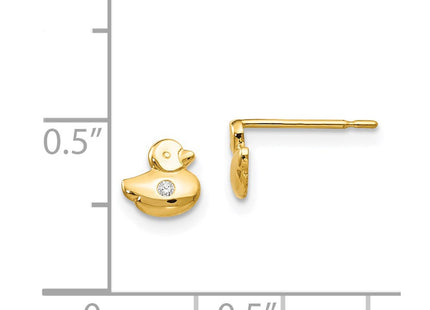 14k Yellow Gold Earrings Style GK849 - Classique Jewelry Inc.