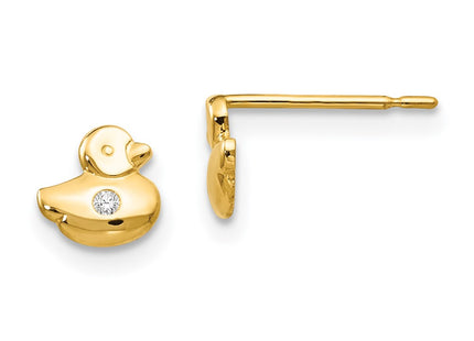 14k Yellow Gold Earrings Style GK849 - Classique Jewelry Inc.