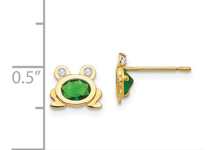 14k Yellow Gold Earrings Style GK851 - Classique Jewelry Inc.