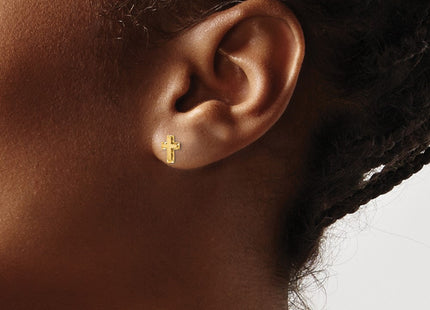 14k Yellow Gold Earrings Style GK897 - Classique Jewelry Inc.