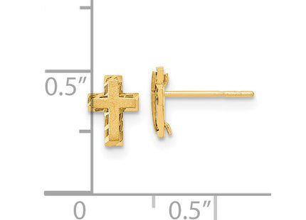 14k Yellow Gold Earrings Style GK897 - Classique Jewelry Inc.