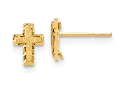 14k Yellow Gold Earrings Style GK897 - Classique Jewelry Inc.