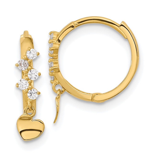 14k Yellow Gold Earrings Style GK903 - Classique Jewelry Inc.