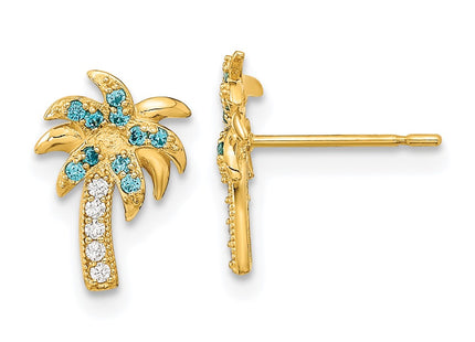 14k Yellow Gold Earrings Style GK911 - Classique Jewelry Inc.
