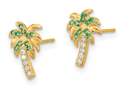 14k Yellow Gold Earrings Style GK913 - Classique Jewelry Inc.