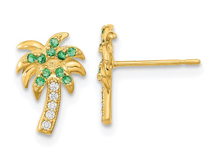 14k Yellow Gold Earrings Style GK913 - Classique Jewelry Inc.