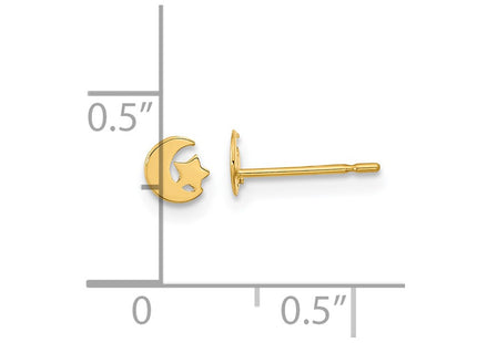 14k Yellow Gold Earrings Style GK916 - Classique Jewelry Inc.
