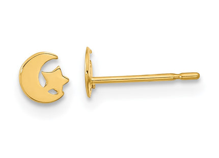 14k Yellow Gold Earrings Style GK916 - Classique Jewelry Inc.