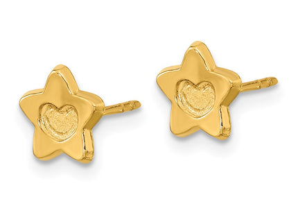 14k Yellow Gold Earrings Style GK918 - Classique Jewelry Inc.