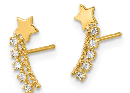 14k Yellow Gold Earrings Style GK920 - Classique Jewelry Inc.