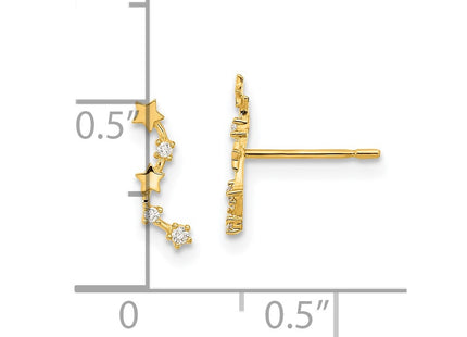 14k Yellow Gold Earrings Style GK921 - Classique Jewelry Inc.
