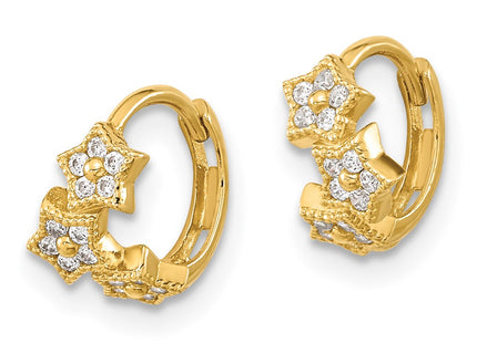 14k Yellow Gold Earrings Style GK923 - Classique Jewelry Inc.