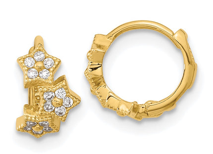 14k Yellow Gold Earrings Style GK923 - Classique Jewelry Inc.