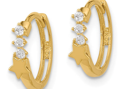 14k Yellow Gold Earrings Style GK924 - Classique Jewelry Inc.