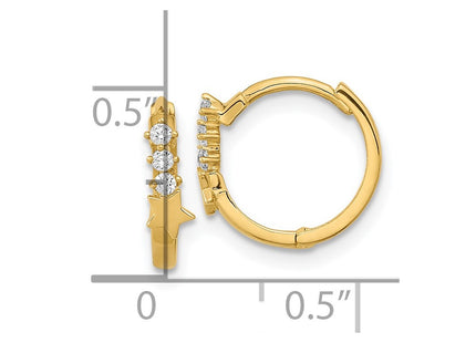 14k Yellow Gold Earrings Style GK924 - Classique Jewelry Inc.