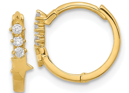 14k Yellow Gold Earrings Style GK924 - Classique Jewelry Inc.