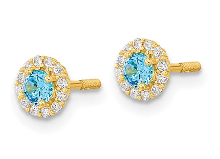 14k Yellow Gold Earrings Style GK927 - Classique Jewelry Inc.